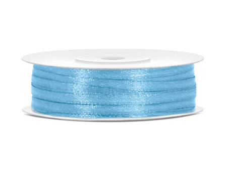 Satinband, Hellblau Band, 3mm / 50m