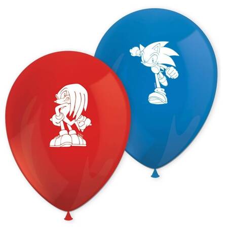 Sonic Latexballoons, 8 Stück