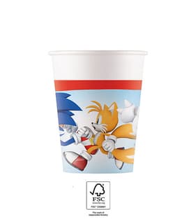 Sonic Pappbecher 200ml, 8 Stk.