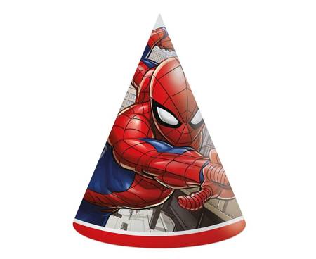 Spiderman Papierkappen 6 Stück