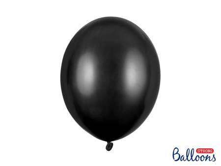 Strong Ballons, metallisch schwarz, 30 cm, 10 Stk.