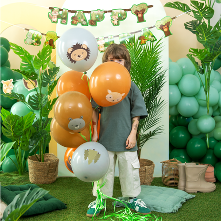 Waldtiere Ballons, 8 Stück, 30cm