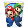 Becher Super Mario Papier, 250 ml, 8 Stk.