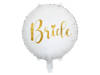 Bride to be Folienballon, weiß und gold 45 cm