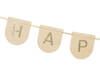 Filz Happy Birthday Banner, rosa, 3 m