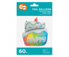 Folienballon, Happy Birthdaystorte 46 cm, Geburtstag