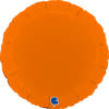 Folienballon - Rund Orange Matte 46 cm, Grabo