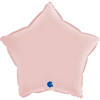 Folienballon - Satin Pastel Pink Star 46 cm, Grabo