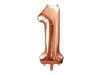 Folienballon-Zahl '1', 86cm, Rosegold