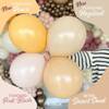 Latexballons Kalisan Hazelnut, Beige 30 cm, 100 Stk.