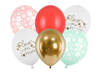 Love you mom Latexballons Muttertag, Blumen 30 cm, 6 Stk