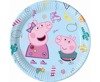 Papierplatten, Peppa-Schwein, 23 cm, 8 Stück.