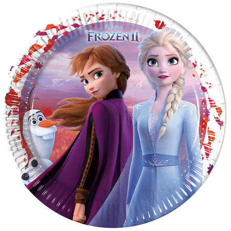 Frozen 2 plates, Elsa Anna - 23 cm, 8 pcs.