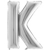 Balloon Letter foil 40 'Silver K