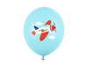 Latex balloons plane, blue 30cm, 50 pieces
