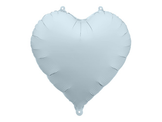 Heart-Shaped Foil Balloon, 45 cm, Misty Blue