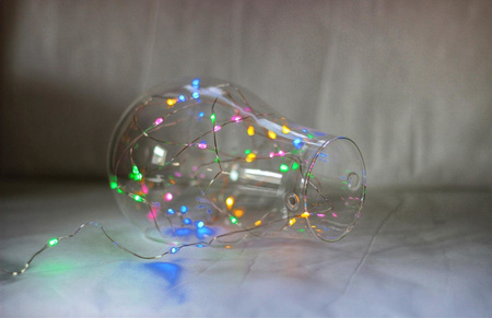 LED lights, colorful, with wire, 100 LEDs