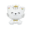 Foil Balloon, White Kitten, 52 cm