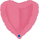 Folienballon - Pastellrosa, Gummiballon Herz 46 cm, Grabo