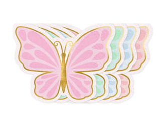 Butterfly Napkins, 16 x 12 cm, 12 pcs