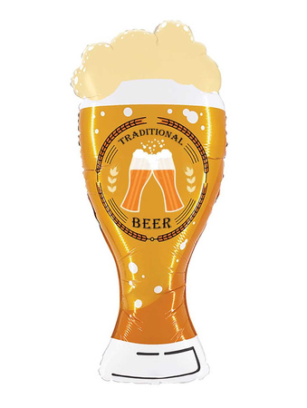 Foil balloon pint of beer cheers, 82 cm