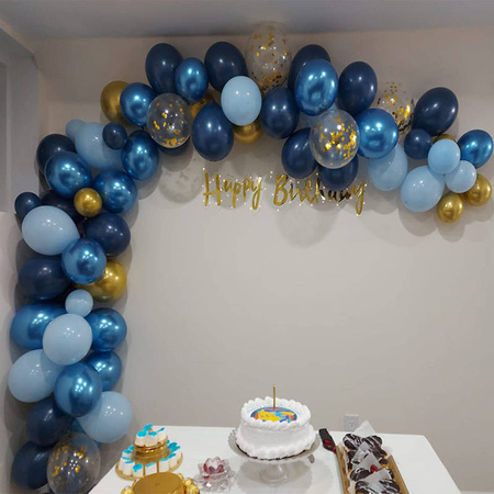 Night Blue balloon garland set, 116 pcs.