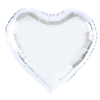 Folienballon silbernes Herz 46cm
