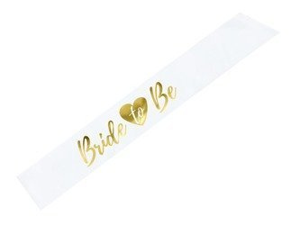 Sash for a bachelorette party, Bride To Be gold