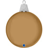 Foil Balloon, Bauble, Brown, Gold, Champagne, 4D, Sphere, 53 cm