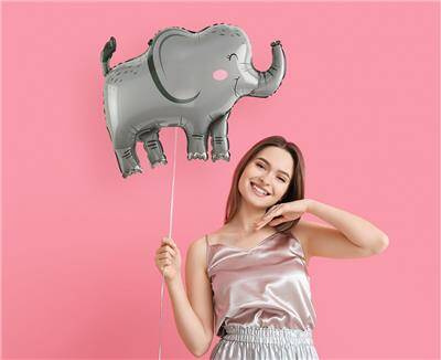 Folienballon Elefant, 68x49cm