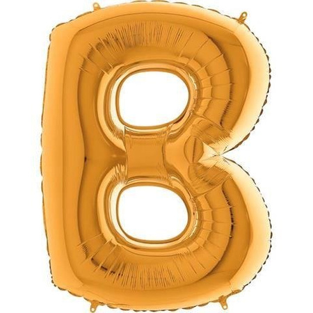 Foil balloon 40 Letter 'B gold