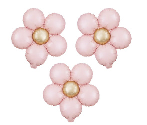 Foil Balloon Pink Daisy 51x43 cm 3 pcs