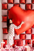 Foil Balloon Red Heart XXL, Valentine's Day, 136x129 cm