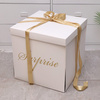 Surprise gift box, white, 50x50x50 cm