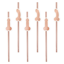 Penis straws for a bachelorette party 8 pcs