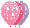 Sempertex Latexballons, Paw Prints , Pfotenabdrücke, Hund, 30cm, 25 Stk.