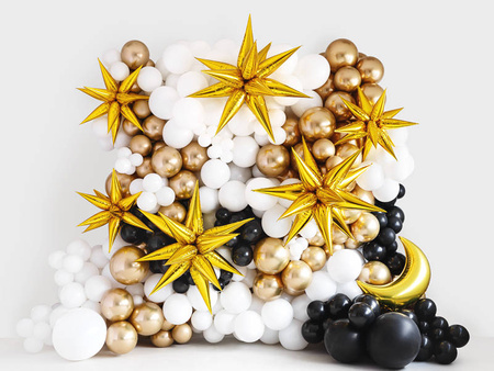 Foil balloon Star 3D, 70cm, gold