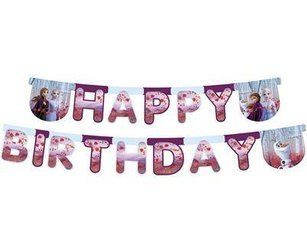 Frozen Birthday Banner "Happy Birthday", 230 cm