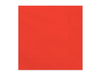 Paper napkins Red 33x33cm 20 pcs
