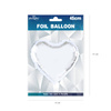 Folienballon silbernes Herz 46cm