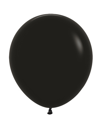 Sempertex Latexballons, Black, Schwarz, 45cm, 25 Stk.
