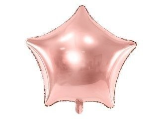 Folienballon, Stern, Rosegold, 48 cm