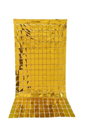 Panel curtain 200x100 cm shiny gold