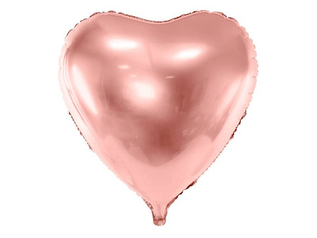 Folienballon-Herz, 72x73cm, Rosegold