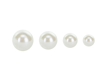 Self-Adhesive Pearl Stickers – 440 pcs, 4 sizes (3–6 mm), pearl color