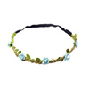 Head wreath, with flowers, on elastic