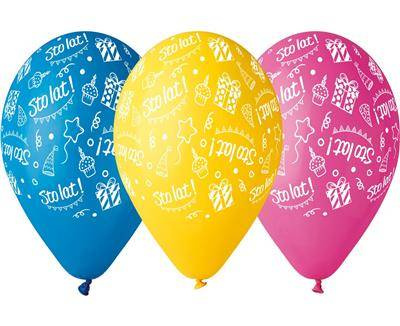 Latex balloons one hundred years old 12 "/ 5 pcs.