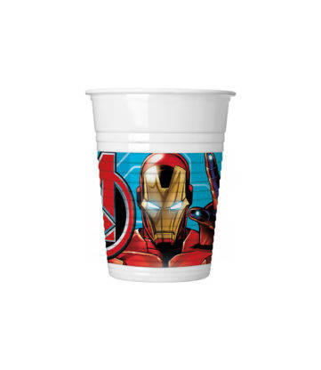 Mighty Avengers Plastikbecher - 200ml 8 Stück.