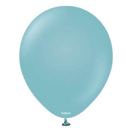 Latex balloons Kalisan Retro Blue Glass, 30cm, 100 pcs.