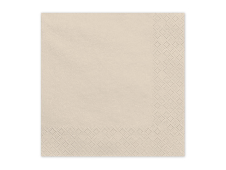 Paper napkins Beige Desert Sand 33x33cm 20 pcs